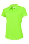 UC126 Ladies Ultra Cool Poloshirt Electric Green colour image